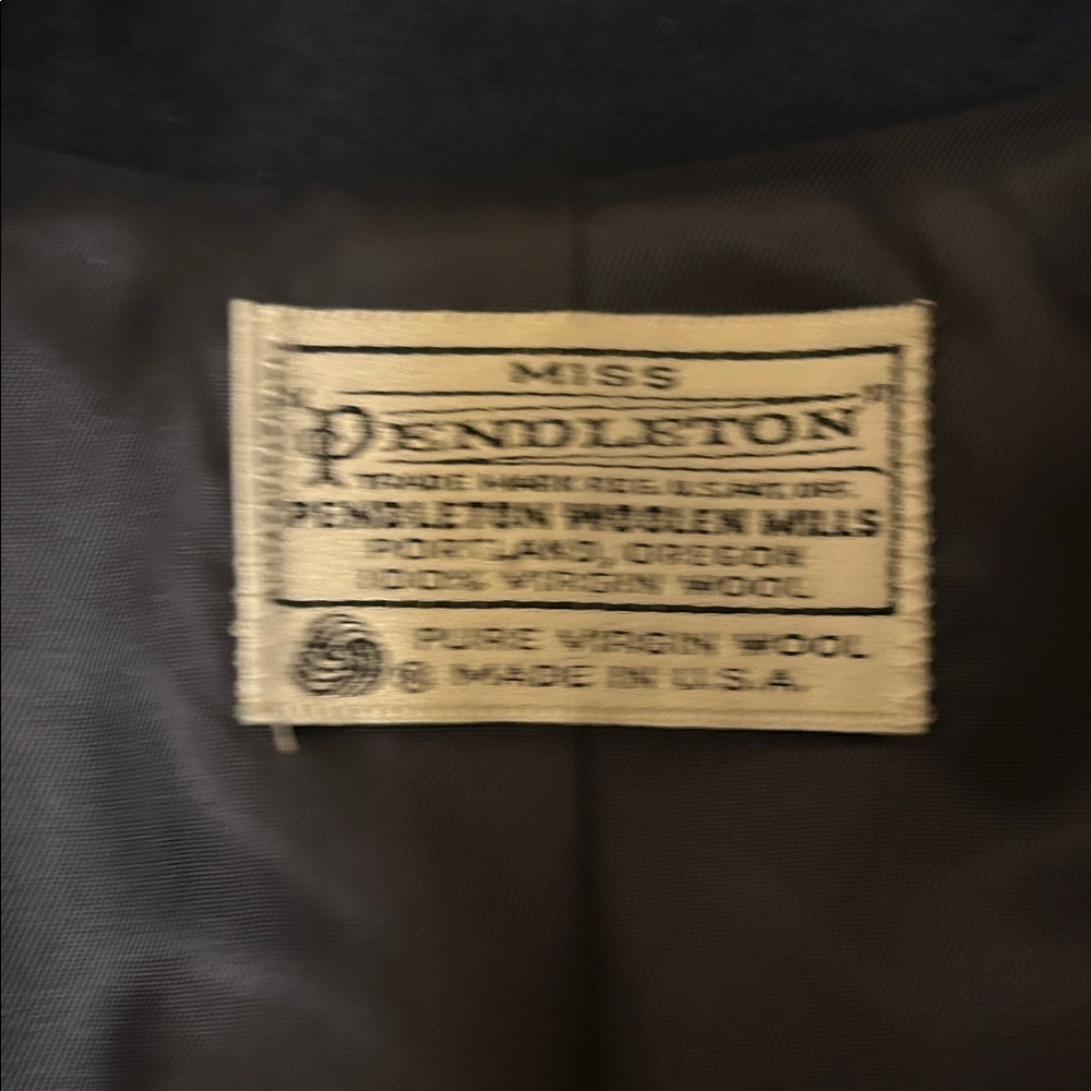Pendleton Navy Blue Wool Blazer - image 2